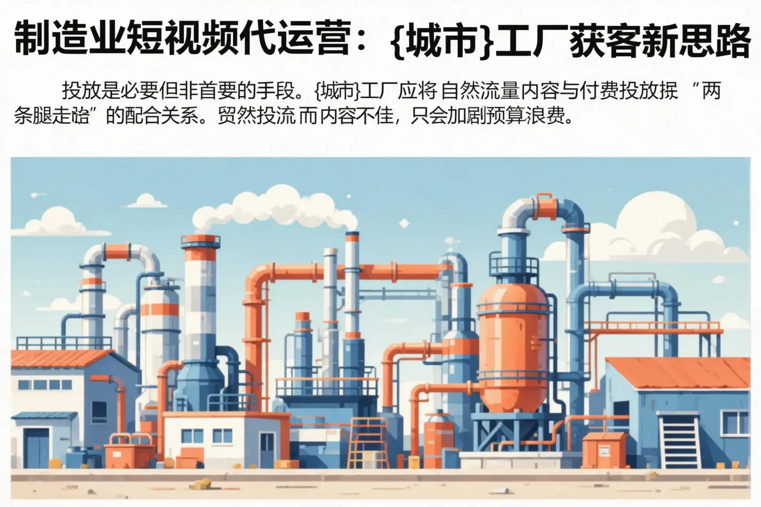 制造业短视频代运营:临夏县工厂获客新思路